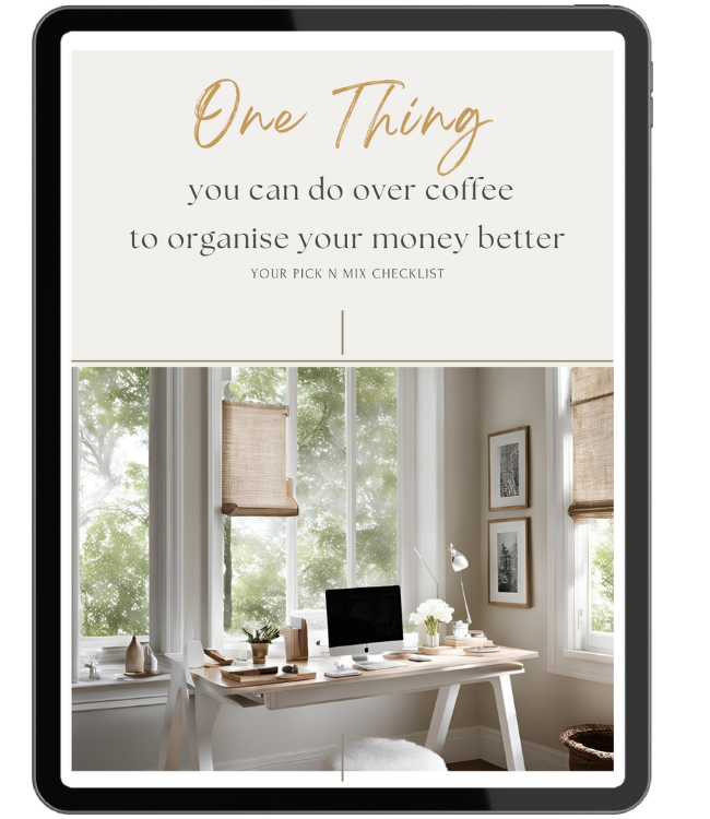 iPad showing cover image of One Thing Checklist