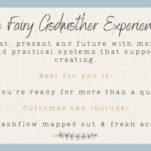 Invitation to The Fairy Godmother Experience