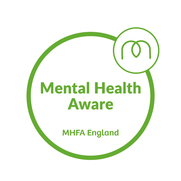 MHFA England Mental Health Aware certification completion logo